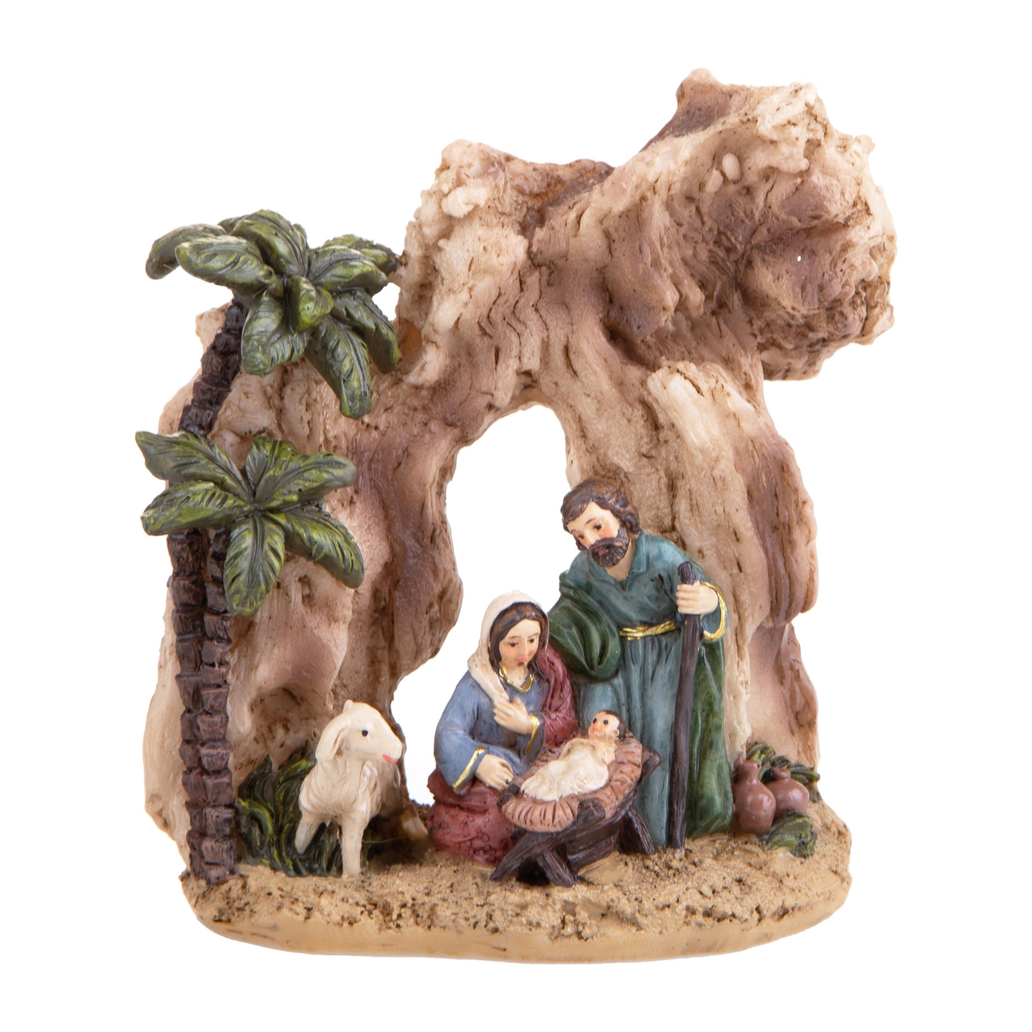 NativitÃ In Grotta - Pezzi 6 - 9,2X10,4X5,2cm - Colore: Multicolore - Bianchi Dino -