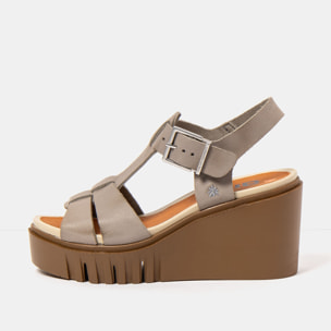 Sandalia de cuña 2084 ROMA CINDER/ CATANIA color Cinder