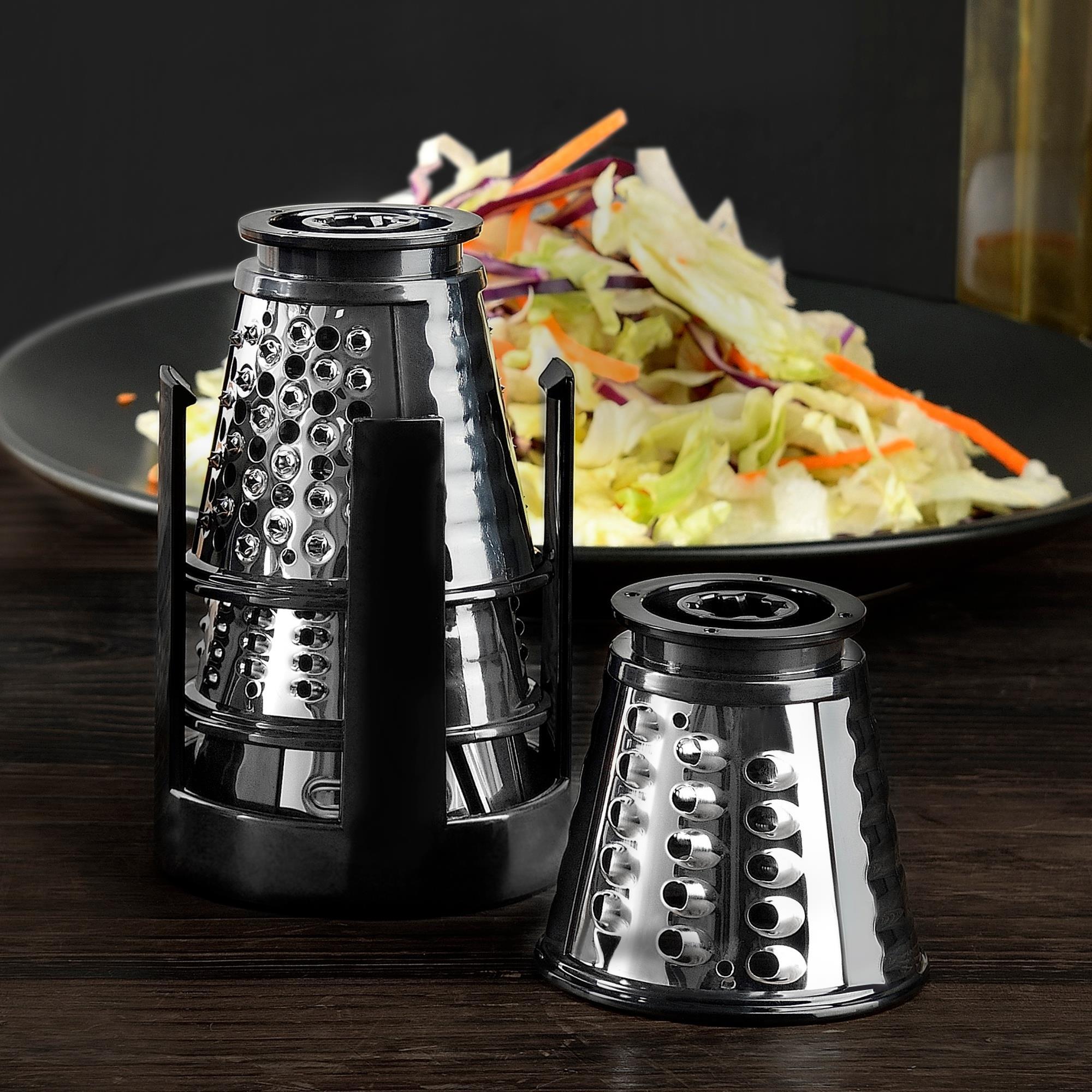 Rallador eléctrico foodies con 5 velocidades de 150w en acero inoxidable masterpro