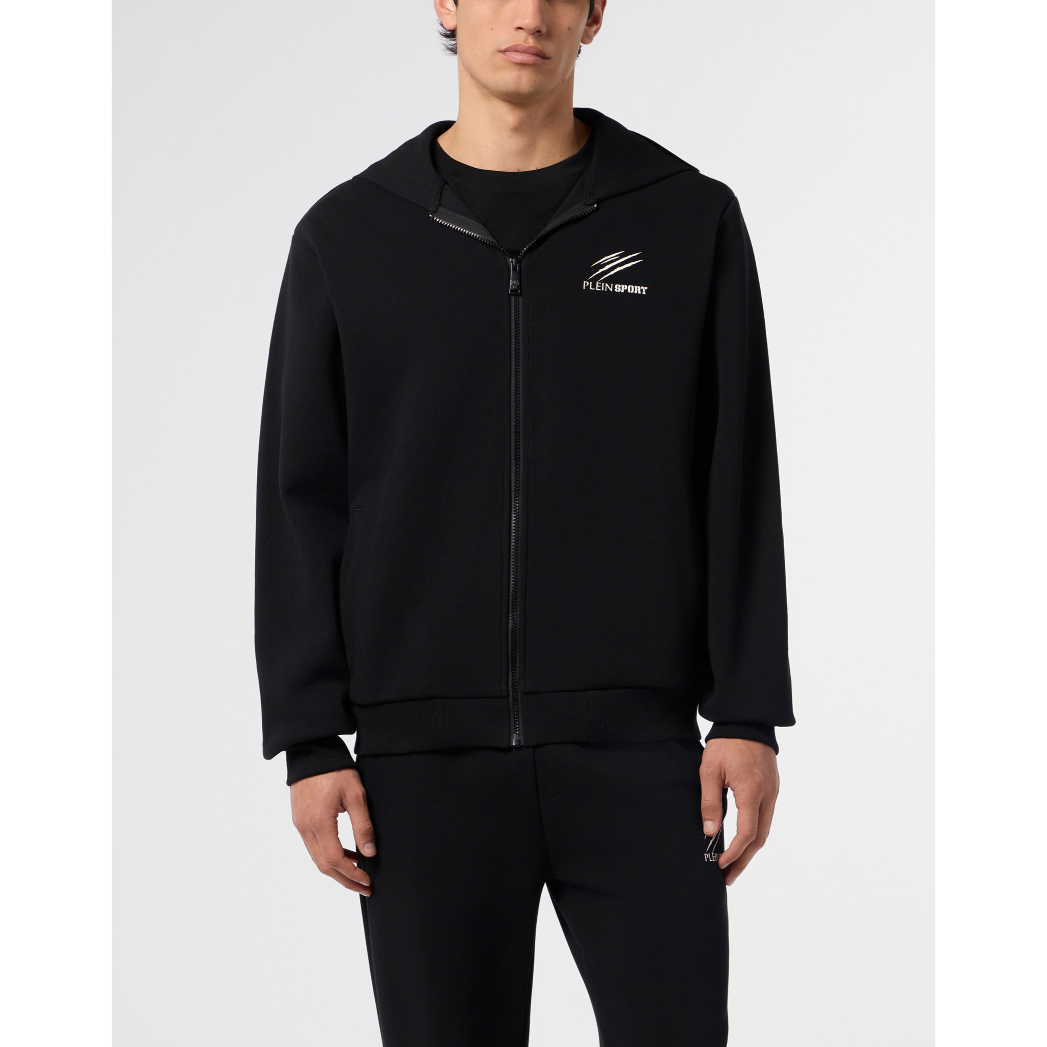 PLEIN SPORT Pique Zip Hoodie Icon