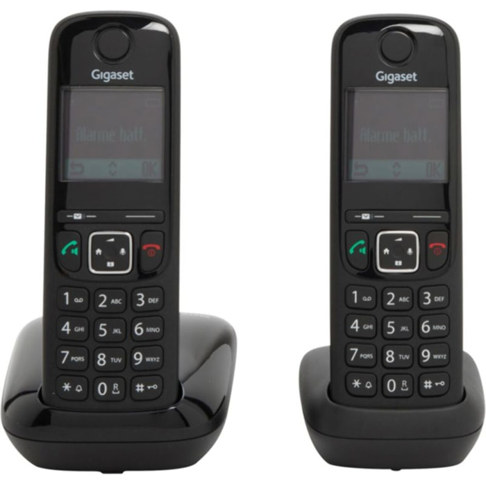 Téléphone sans fil GIGASET AS690 Duo Noir