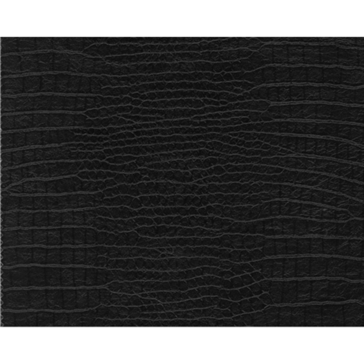 Tissu  - Effet Peau de Croco Simili Cuir - Noir