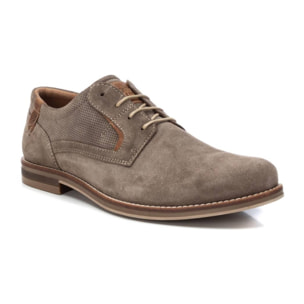 Zapato blucher/derby de piel taupe