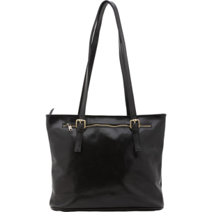 Borsa a spalla da donna - Modello False - 100% vera pelle - 31.0 x 41.0 x 10.0 cm