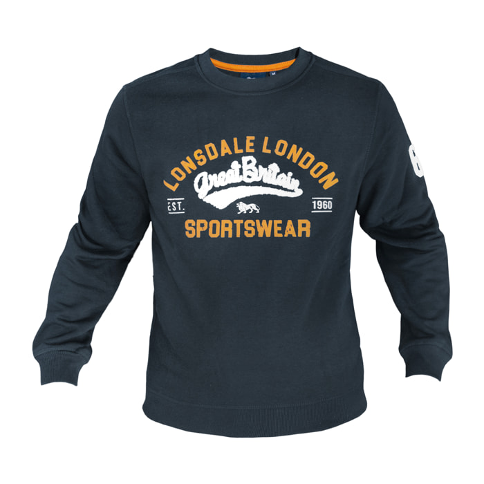 Felpa Uomo LONSDALE Cotone Felpato Girogola