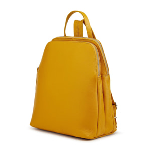 Borse Donna colore Giallo-in pelle Made in Italy 30x33x16cm