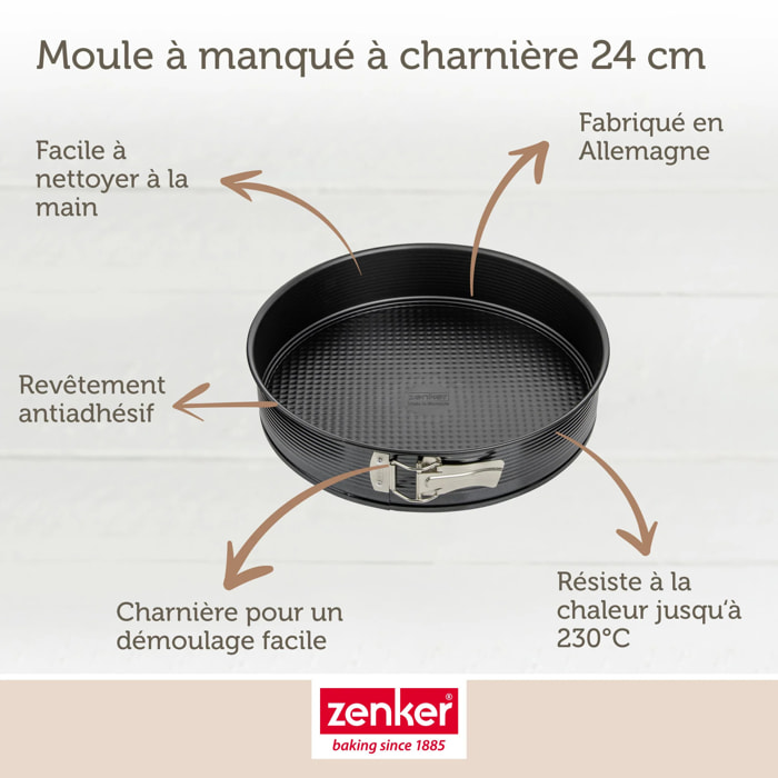 Moule à manqué avec charnière Black Metallic Zenker