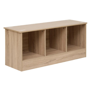 Banc 3 cases "Mix N' Modul" effet chêne naturel