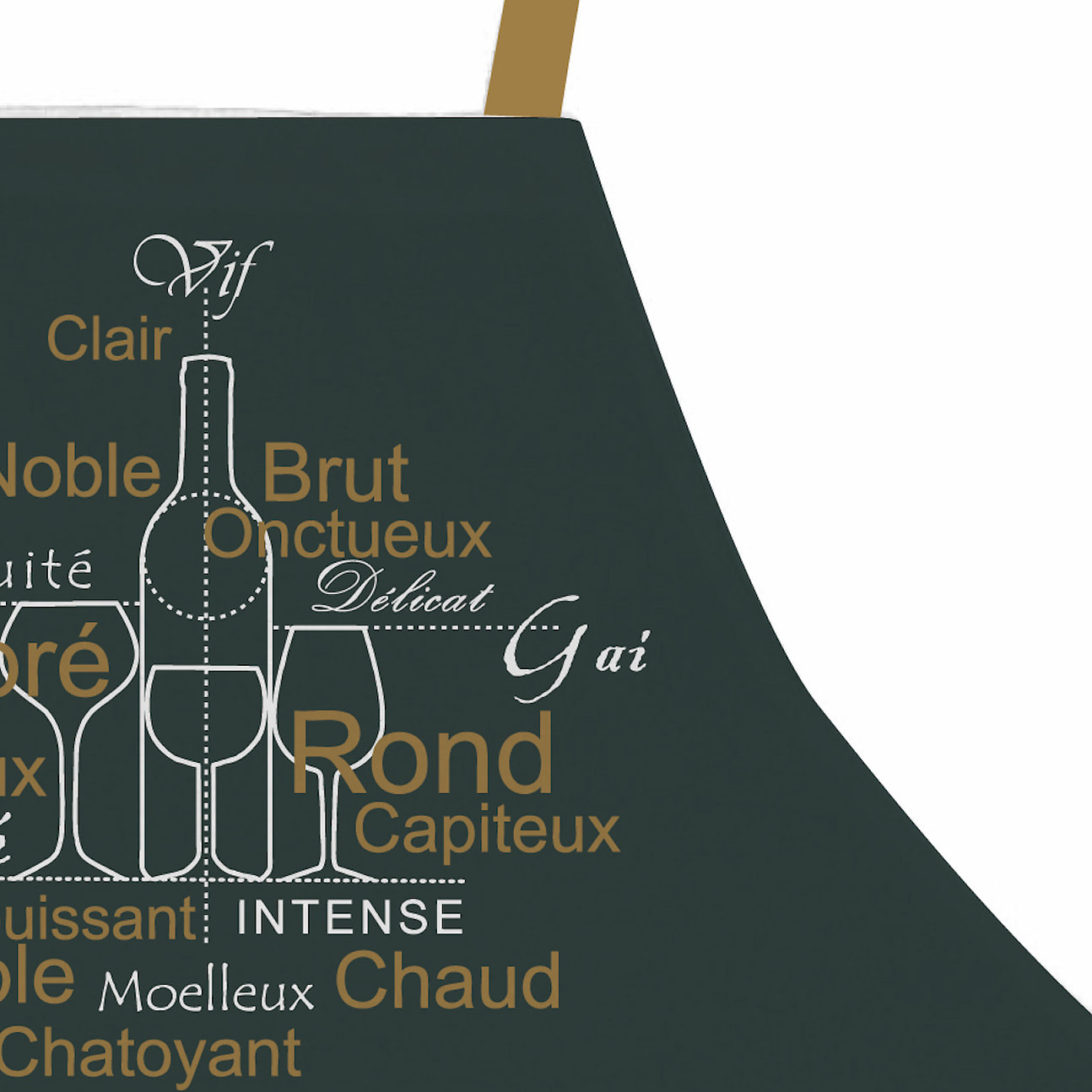 Tablier 100% coton - Sommelier En Or - Imprime