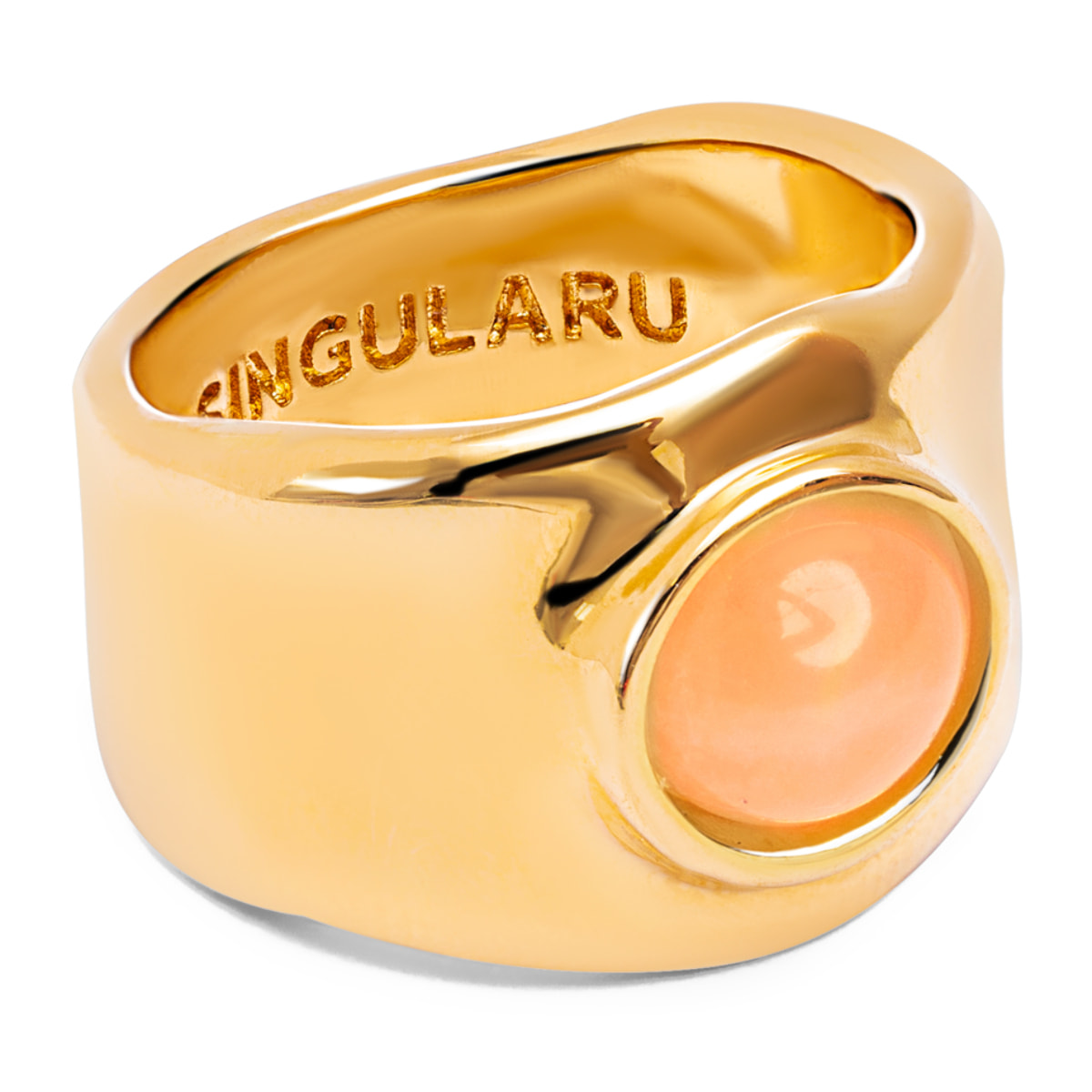 Anello My Rose Quartz Placcato Oro