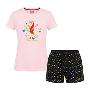 Completo Homewear Donna Corto GIVOVA Cotone