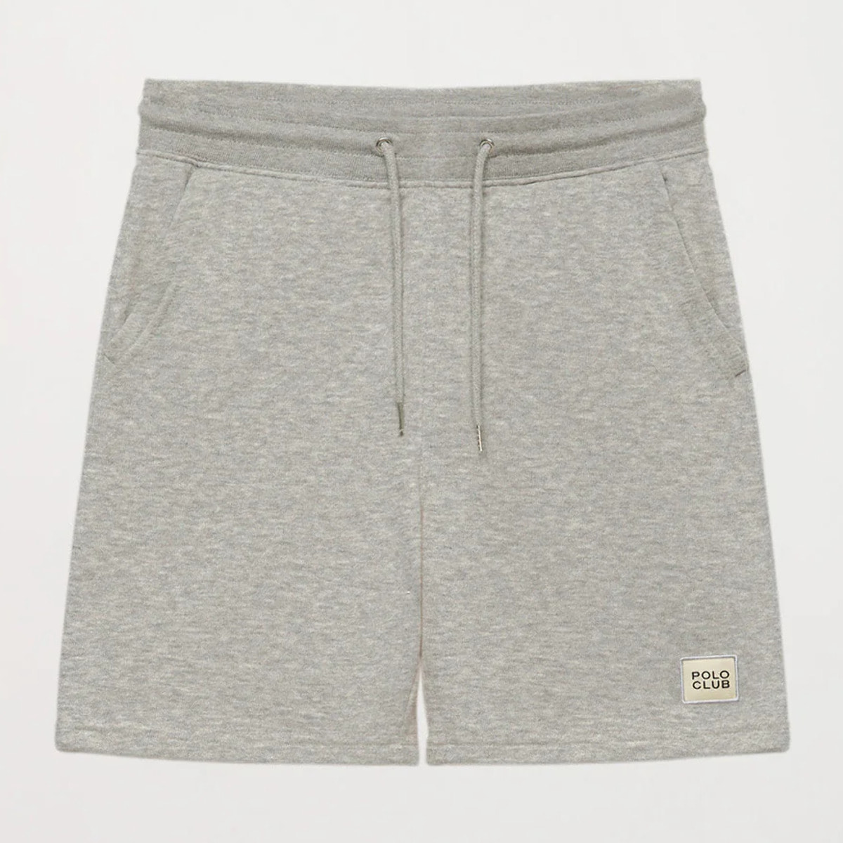 Pantalón corto gris vigoré orgánico Neutrals con logo