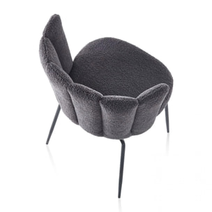 Pack 4 sillas de comedor Bodhi Crochet Gris