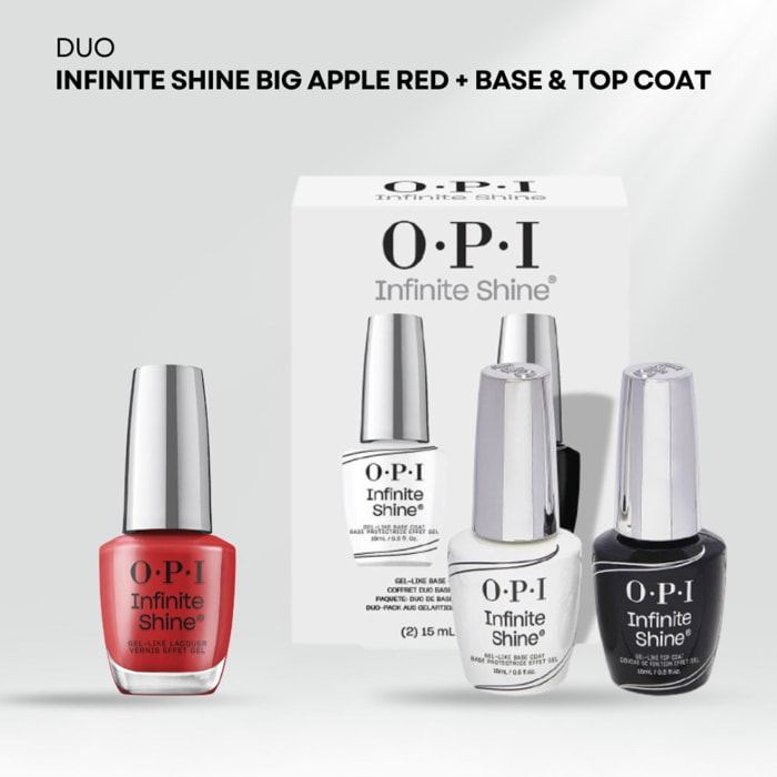 Duo Infinite Shine - Base et Top Coat Duo Pack - 30ml Infinite Shine - Big Apple Red - 15ml