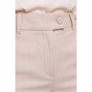 Kocca - Pantaloni sartoriali da donna a vita alta in viscosa Donna