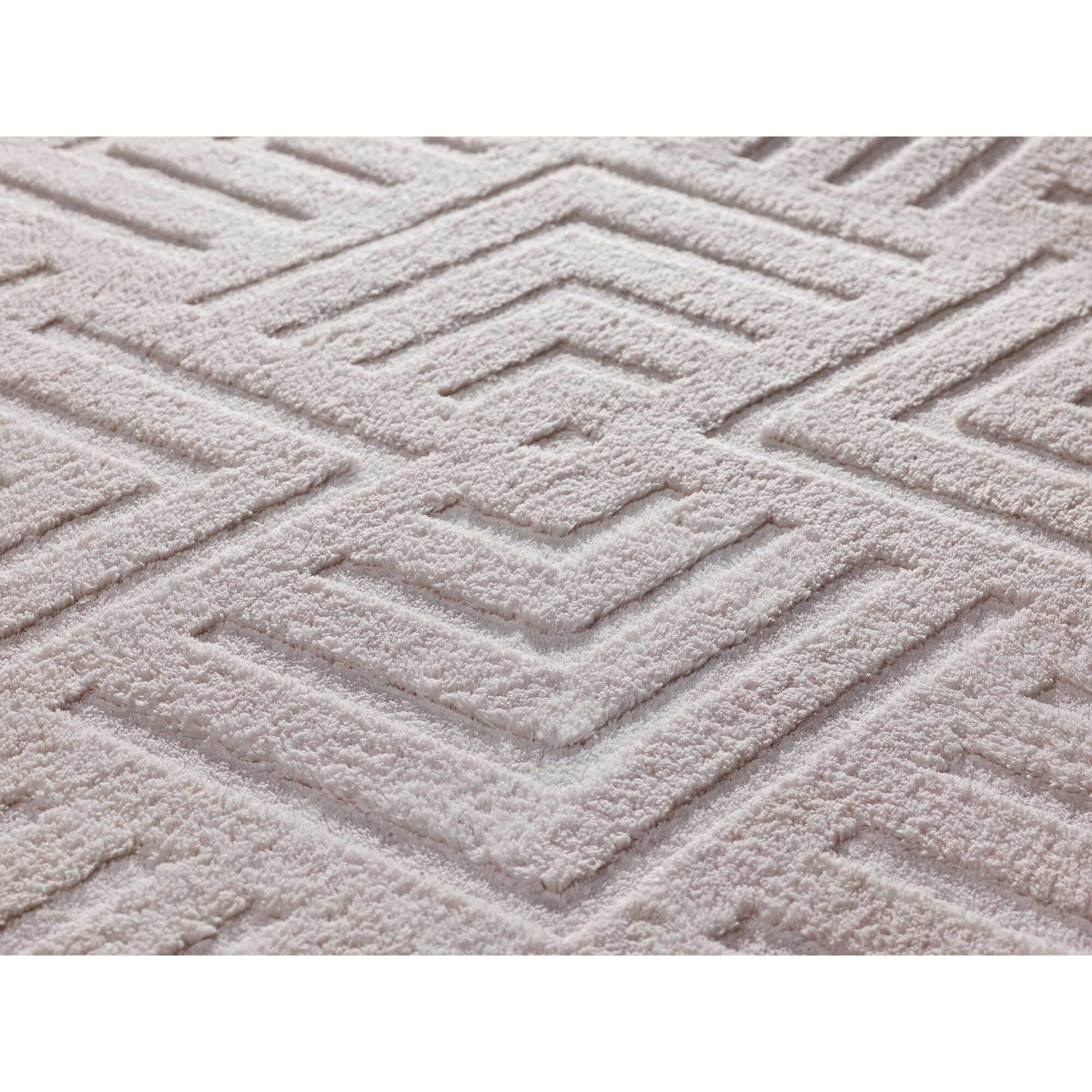 Alfombra lavable con relieve en color blanco Estilo, varias medidas disponibles
