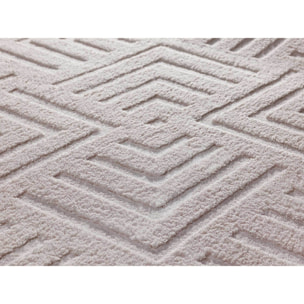 Alfombra lavable con relieve en color blanco Estilo, varias medidas disponibles
