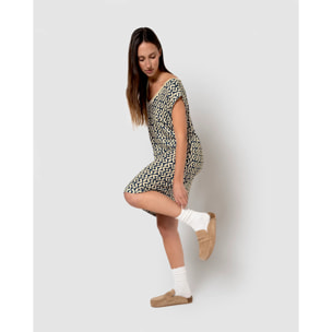 Vestido corto soft agra azul marino