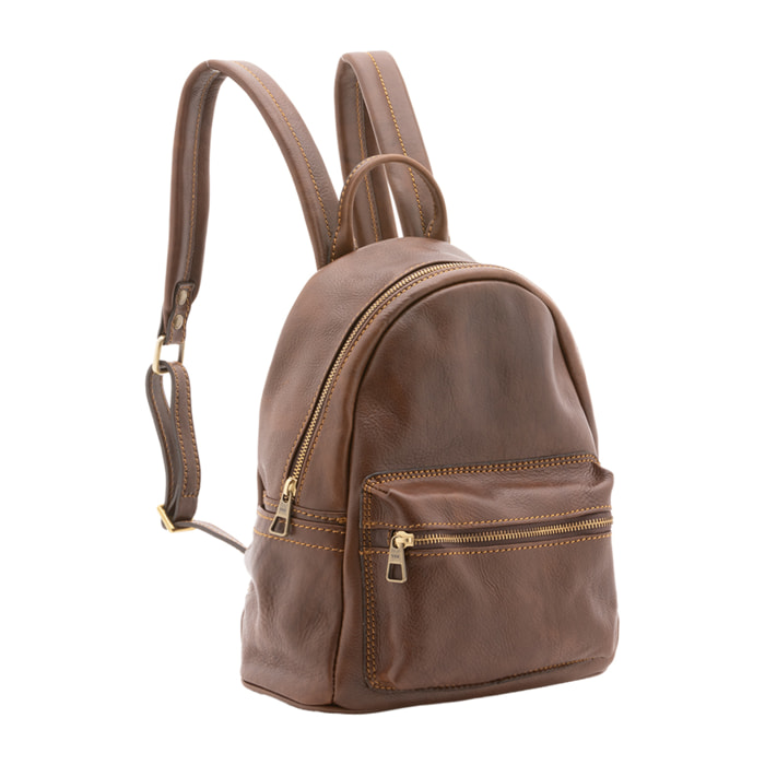 Zaino  unisex In Vera pelle Made in Italy 23x29x13 cm