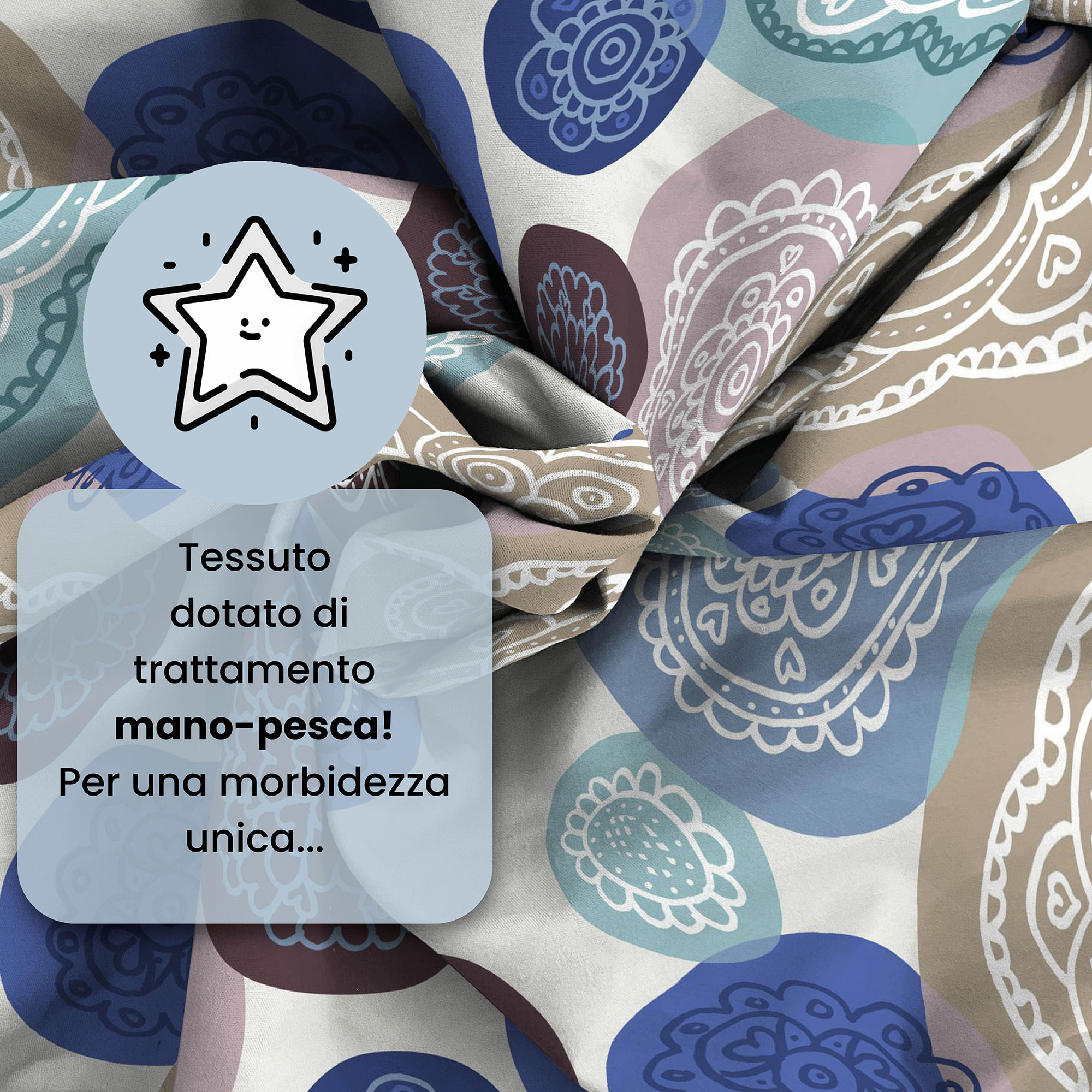 COMPLETO LETTO FANTASY, 100% Microfibra - MURRINE