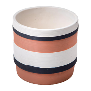 Vaso Vintage 14Xh.13 Cm - Pezzi 4 - 14X13X14cm - Colore: Bianco - Bianchi Dino - Decori Casa E Complementi