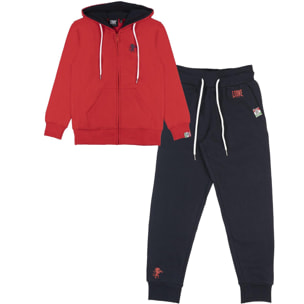 Tuta con cappuccio Leone bambino tuta con zip intera Lion Fluo