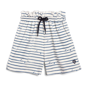 Shorts de Rayas Cintura Elástica