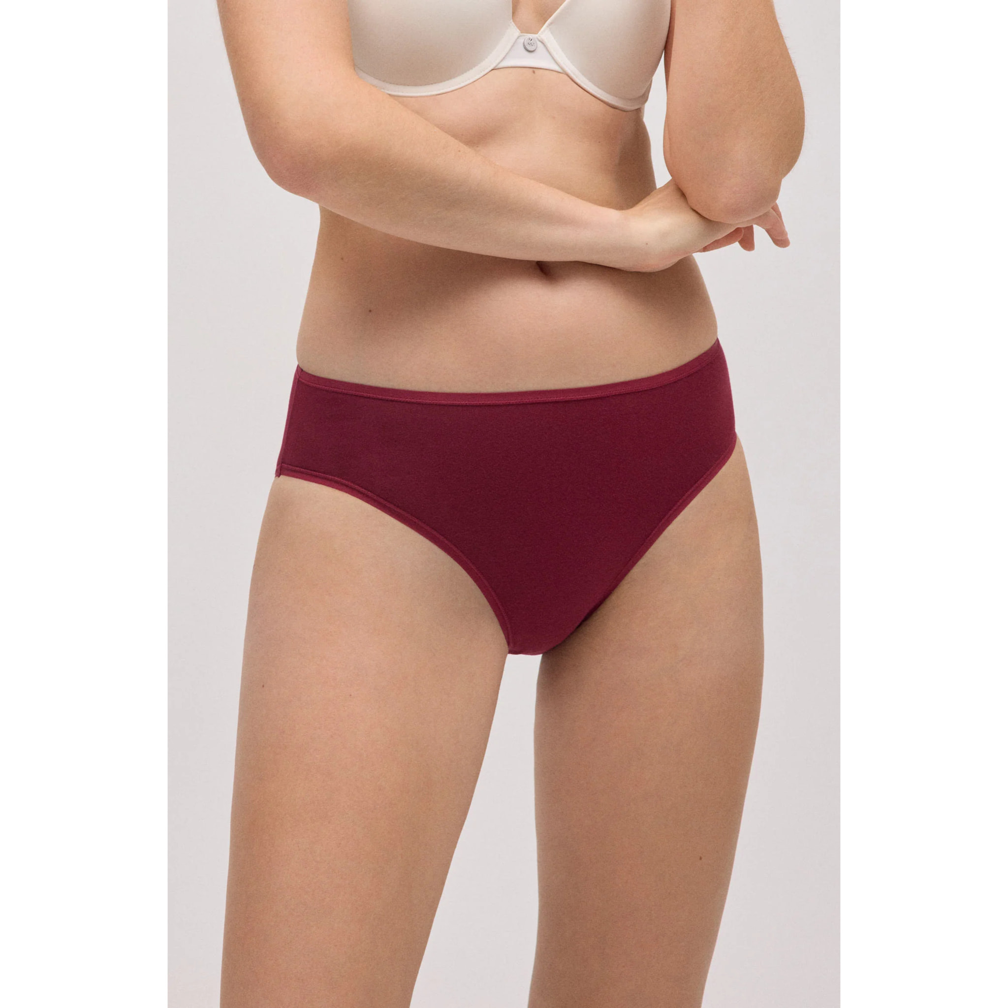 Confezione da 4 mutandine midi basico in cotone