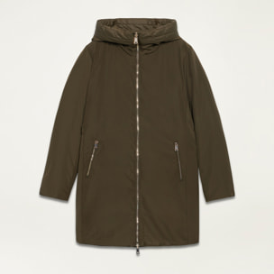 Oltre - Reversible parka down jacket with hood - Verde