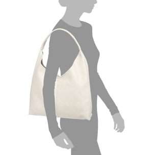 Bagni borsa a spalla donna. Pelle autentica Dollaro.