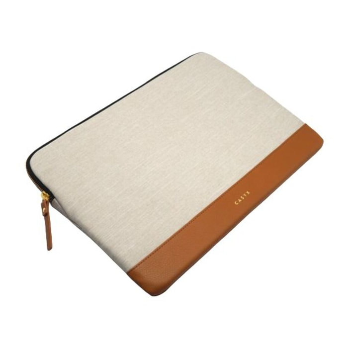 Housse CASYX Pour PC ou Macbook 15'' Gris/Beige