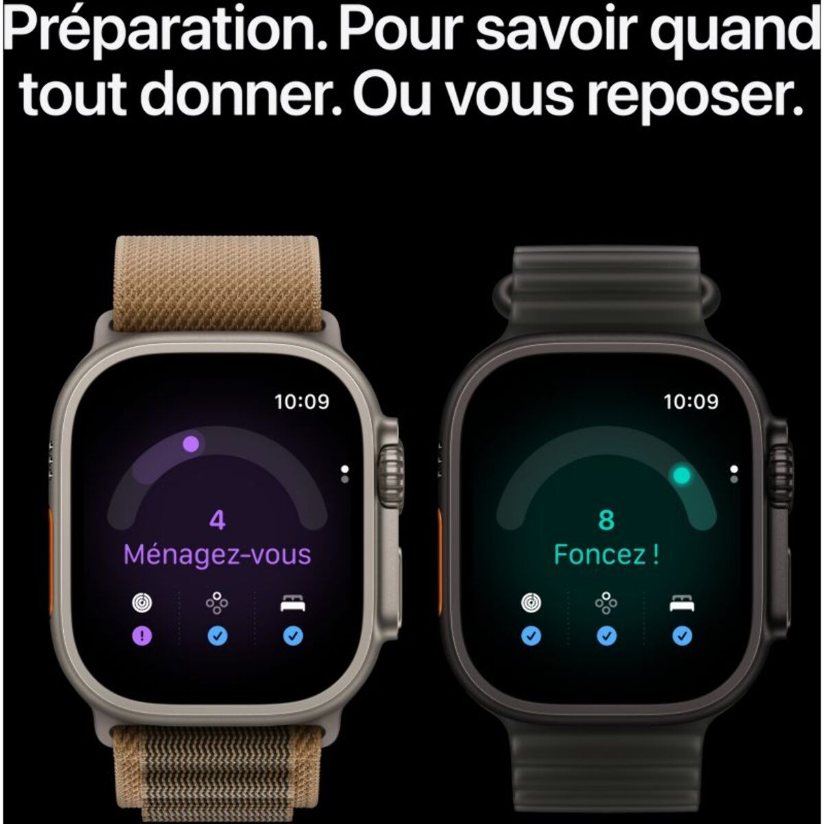 Montre connectée APPLE WATCH Ultra 4 49mm Tit Noir / B Trail M/L Cell