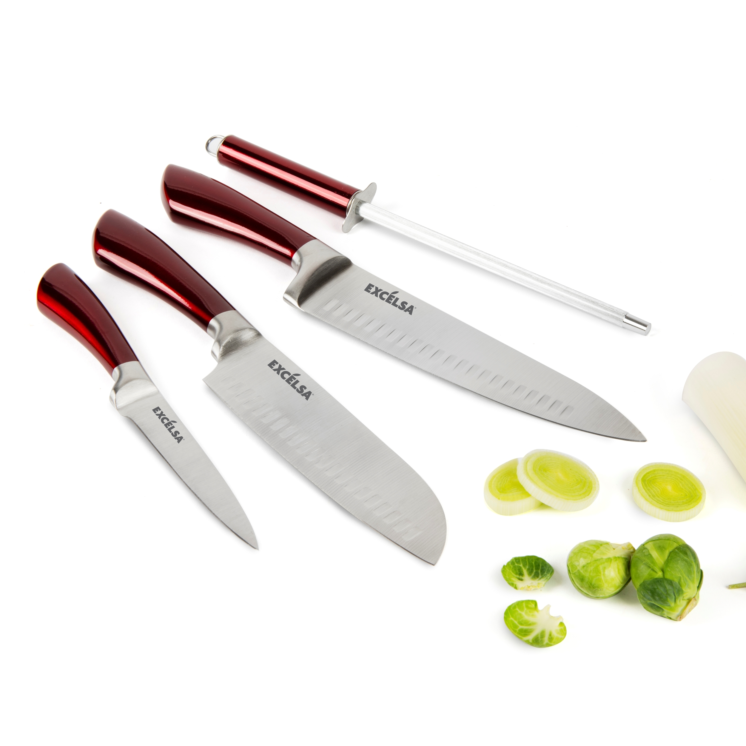 Set 4 coltelli da cucina Excelsa Phoenix Inox