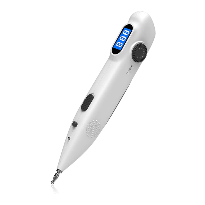 Pluma de acupuntura electrónica SC896. Con pantalla digital, 3 modos, 9 ajustes de intensidad.