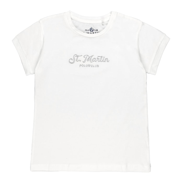 T-shirt jersey Polo Club St Martin Bianco