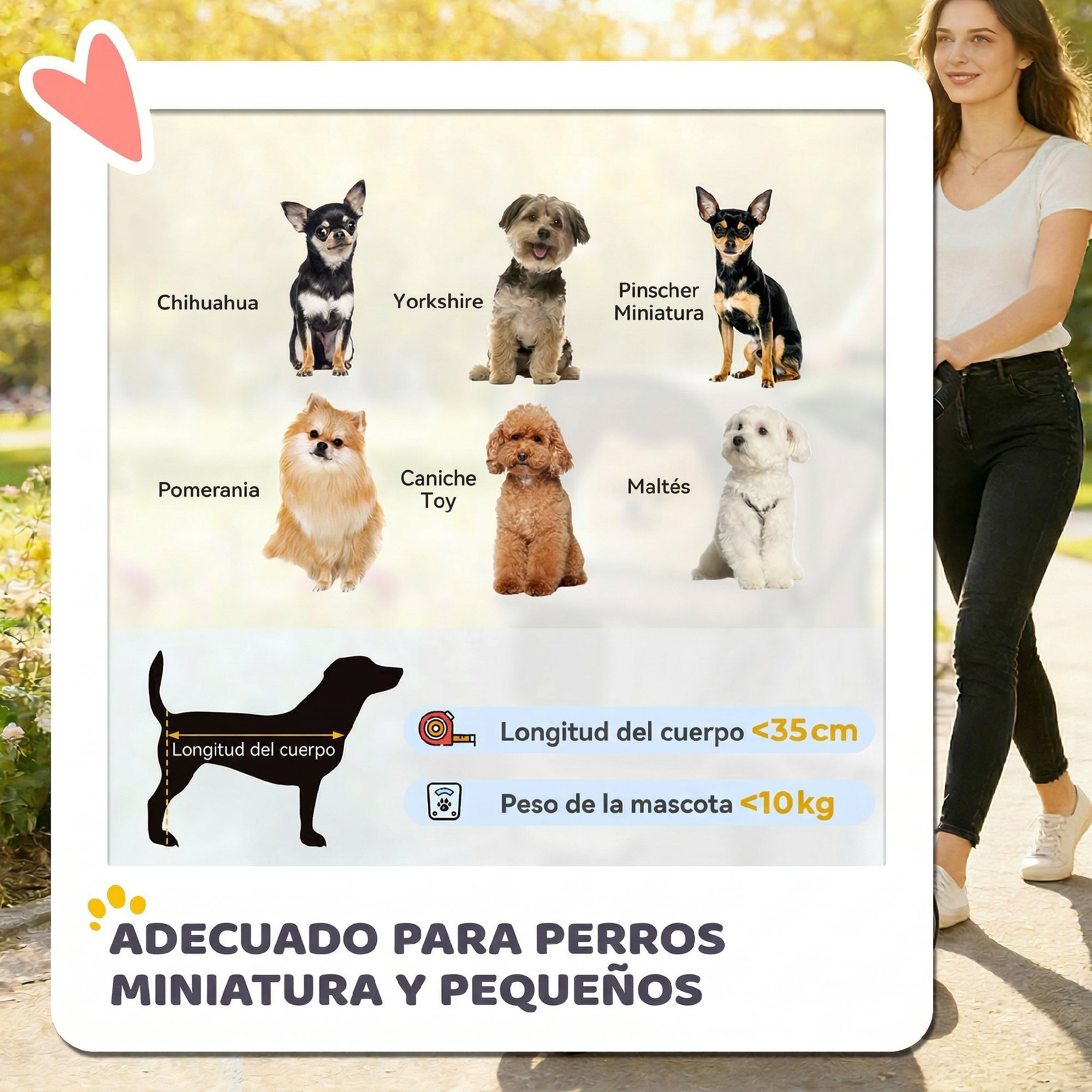 Carrito para Perros Plegable, Cochecito para Perros Pequeños con Cesta de Almacenaje, Ventanas de Malla, Portavasos y Ruedas, Carga 10 kg, 77x44x102 cm, Café