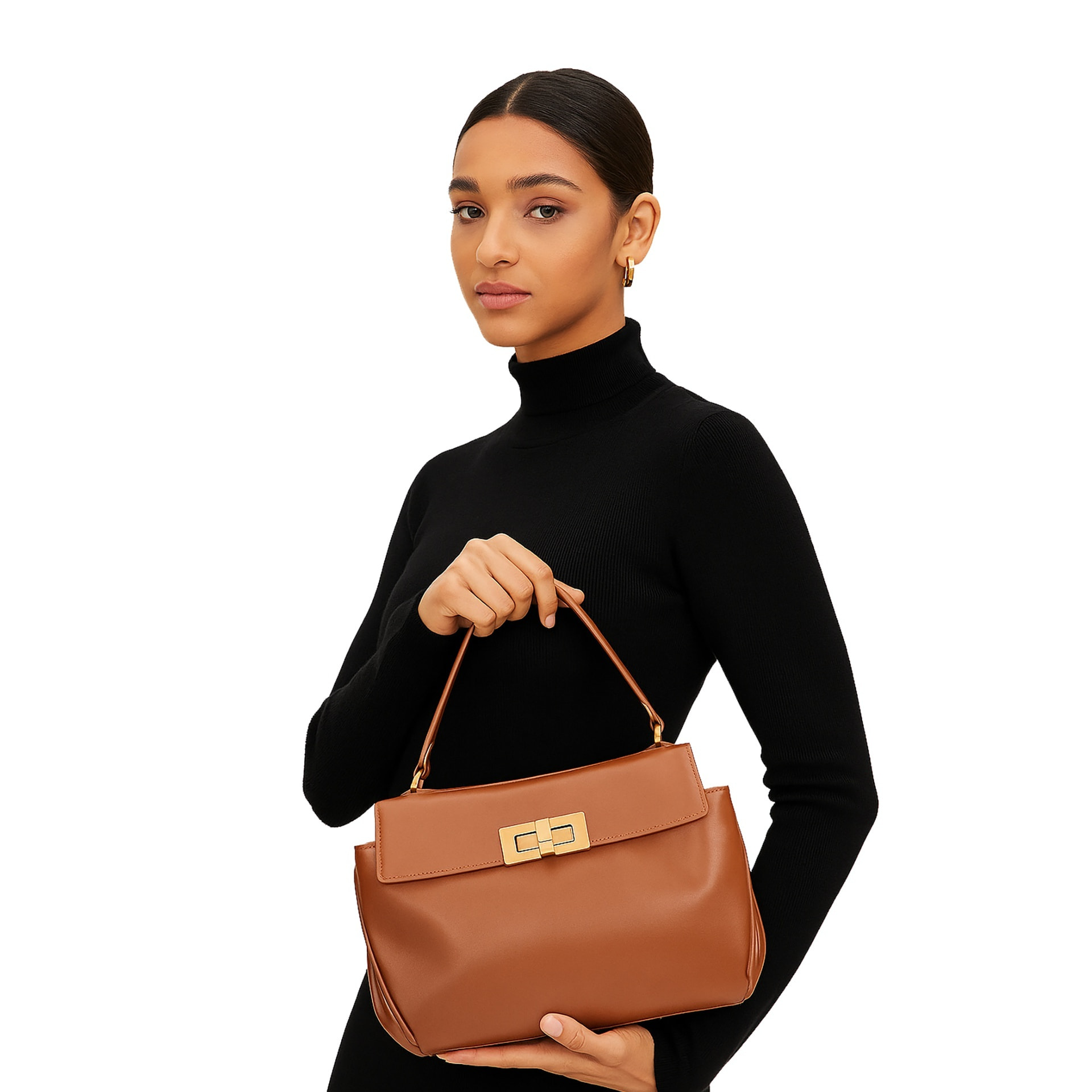 Borsa a mano da donna Made in Italy - Modello Padova - 100% pelle - 28.0 x 19.0 x 8.0 cm