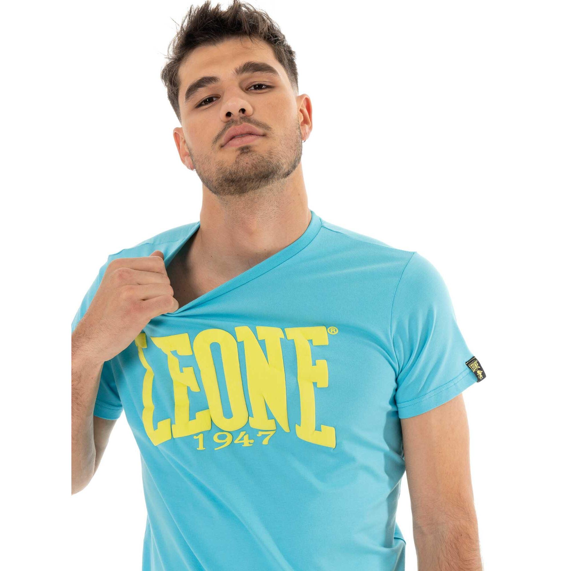 T-shirt da uomo in cotone elasticizzato Leone Summer Vibes