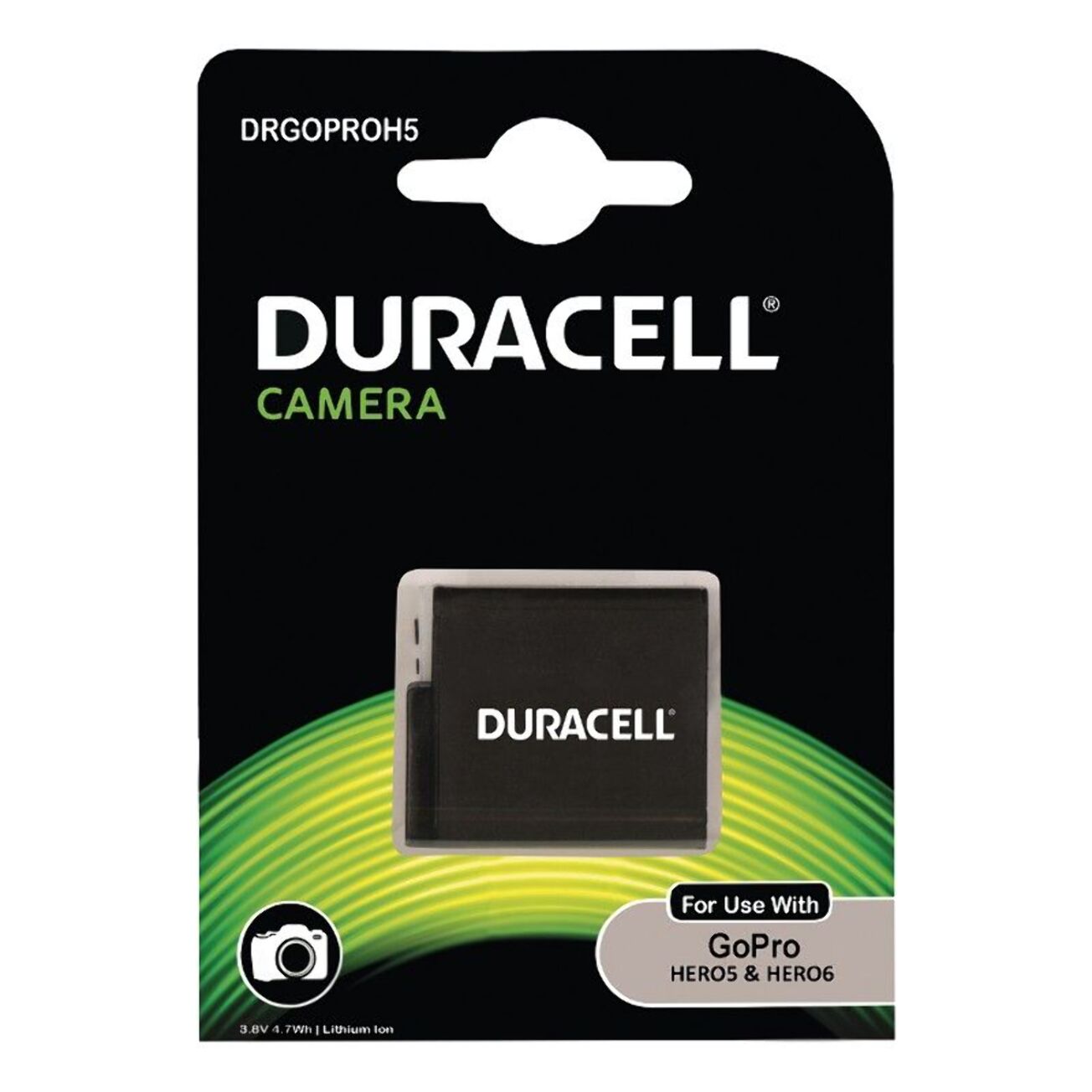 Batterie caméra sport DURACELL pour Gopro Hero5 / Hero6 / Hero7 / Hero8