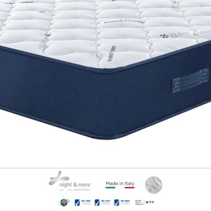 "Audrey" H24 cm 90x190 guanciale Memory OMAGGIO in schiuma poliuretano ad alta densità e 5,5cm memory foam