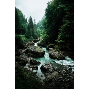 Tableau riviere en montagne Tableau alu Dibond