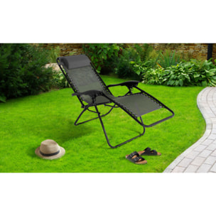 Fauteuils de jardin Relax inclinables - lot de 2