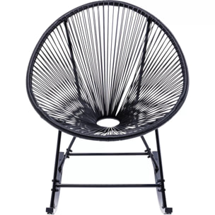 Fauteuil à bascule Acapulco noir Kare Design