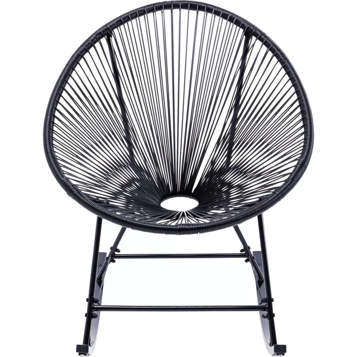 Fauteuil à bascule Acapulco noir Kare Design