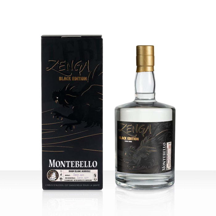 Rhum Blanc Agricole Zenga Black Edition Montebello - Guadeloupe| 60% vol | 70cl