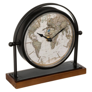 Horloge à poser "Flavia" noir H20cm