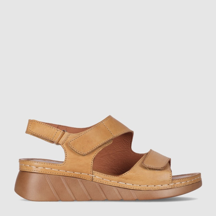 Sandalias de Piel - Cuero - Tacón: 3 cm