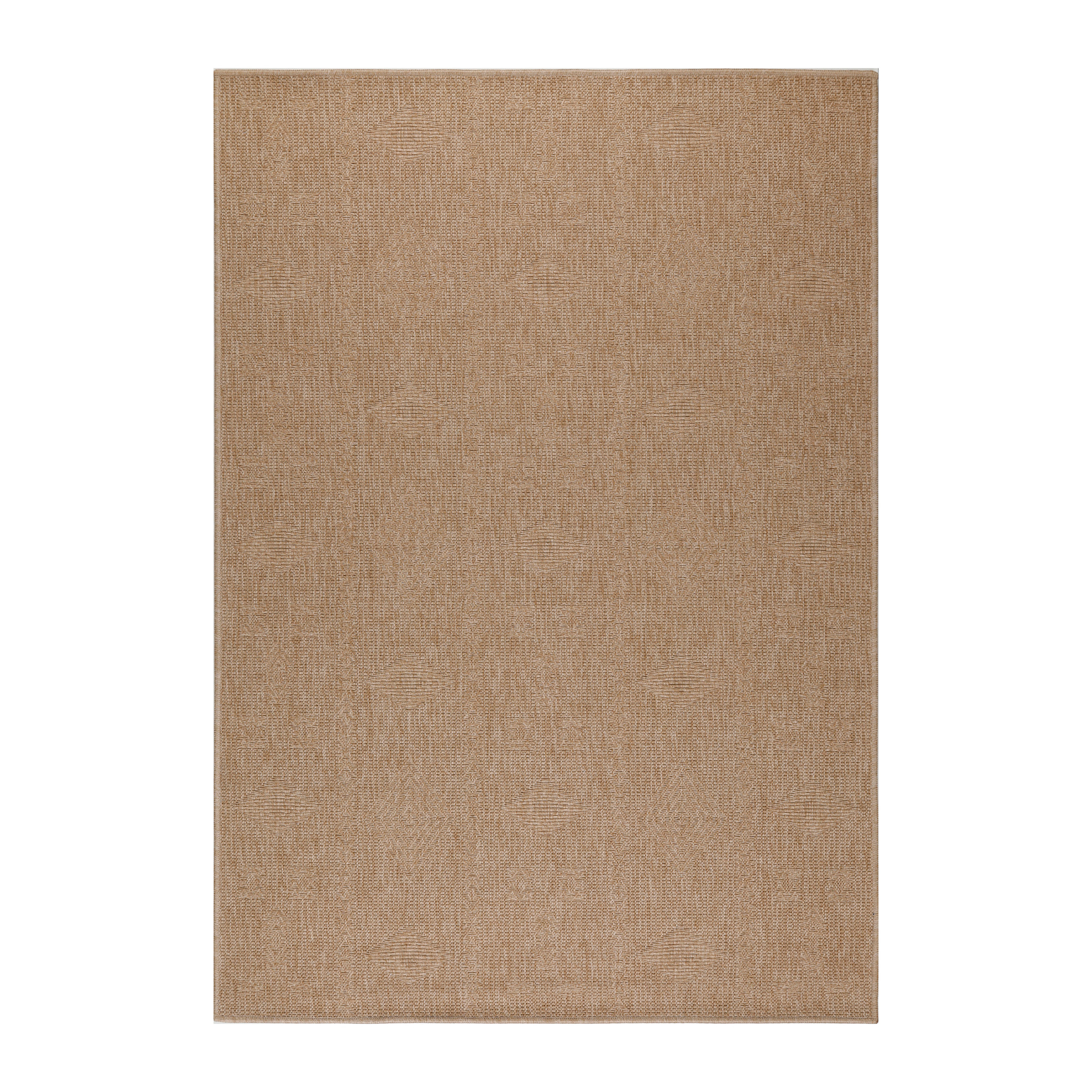 DHAKA - Tapis intérieur/extérieur aspect jute uni beige