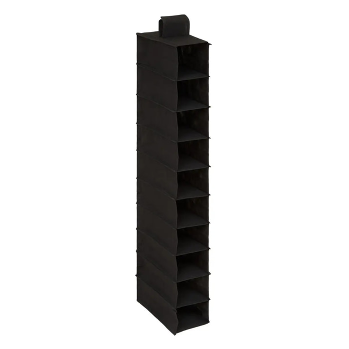 Range-chaussures x10 à accrocher noir