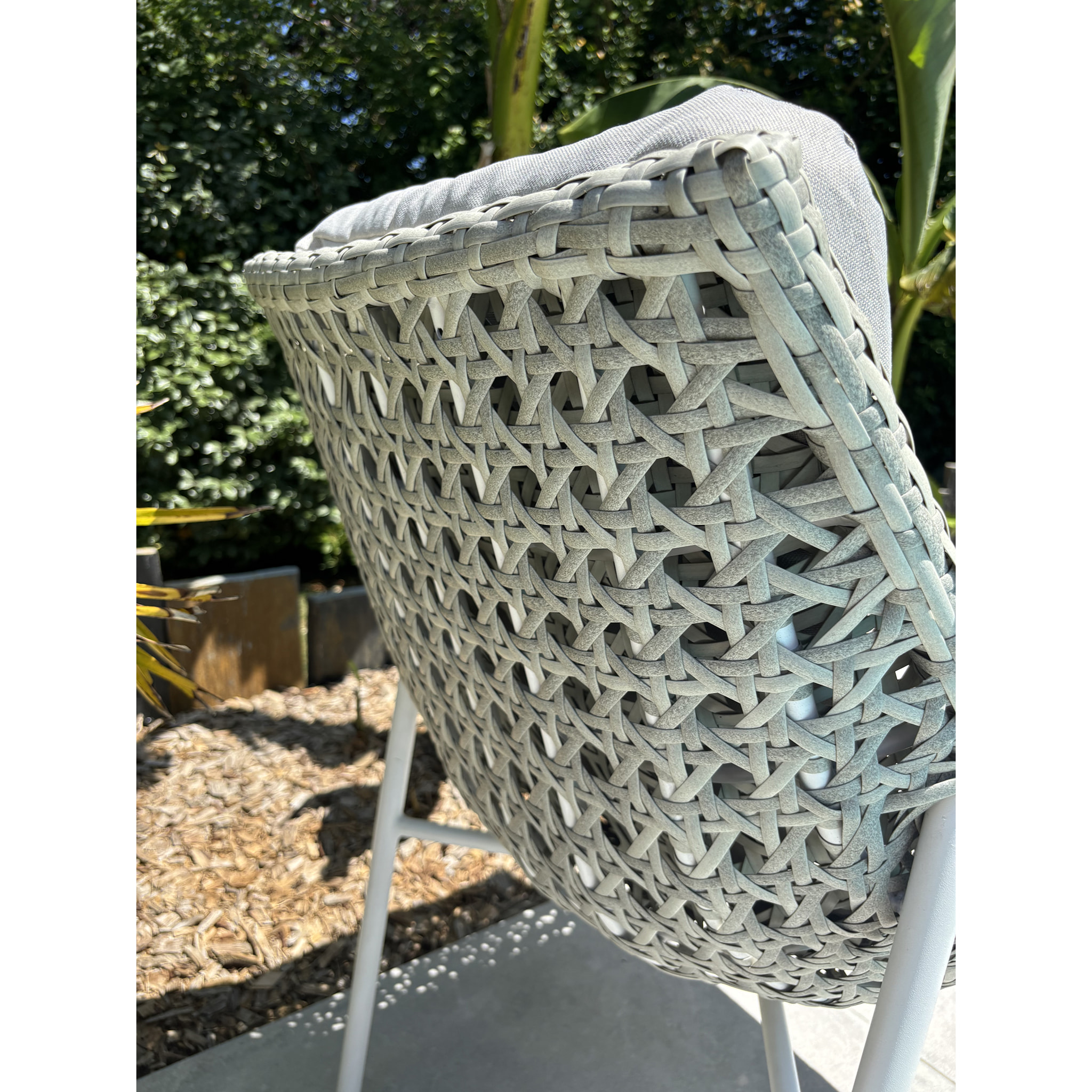 ELBA - Lot de 2 fauteuils de jardin - Blanc